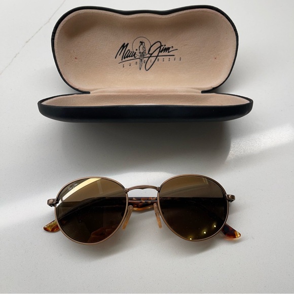 Rare Maui Jim Copper and tortoise framed polarized sunglasses - Picture 2 of 12